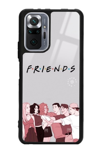 Xiaomi Redmi Note 10 Pro - Max Doodle Friends Tasarımlı Glossy Telefon Kılıfı