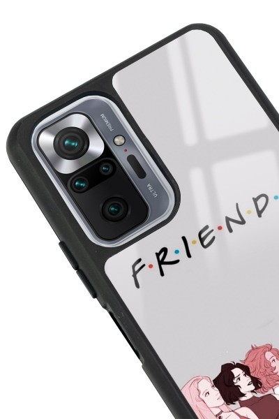 Xiaomi Redmi Note 10 Pro - Max Doodle Friends Tasarımlı Glossy Telefon Kılıfı