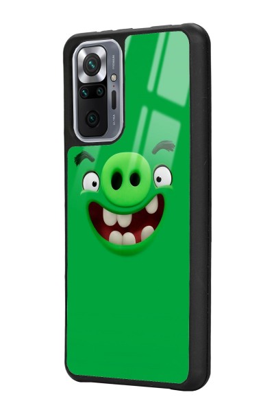 Xiaomi Redmi Note 10 Pro - Max Green Angry Birds Tasarımlı Glossy Telefon Kılıfı