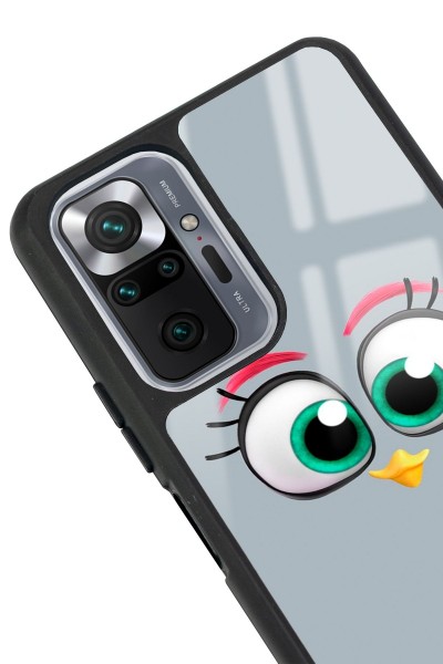 Xiaomi Redmi Note 10 Pro - Max Grey Angry Birds Tasarımlı Glossy Telefon Kılıfı