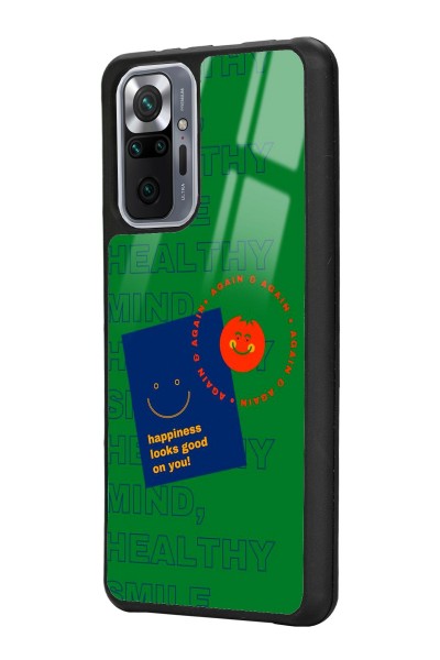 Xiaomi Redmi Note 10 Pro - Max Happy Green Tasarımlı Glossy Telefon Kılıfı