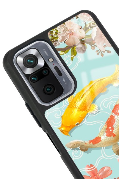 Xiaomi Redmi Note 10 Pro - Max Koi Balığı Tasarımlı Glossy Telefon Kılıfı