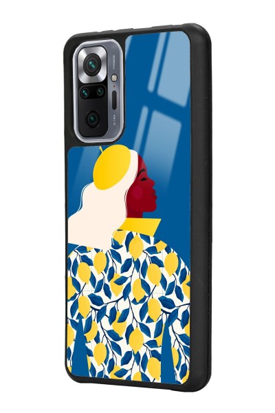 Xiaomi Redmi Note 10 Pro - Max Lemon Woman Tasarımlı Glossy Telefon Kılıfı