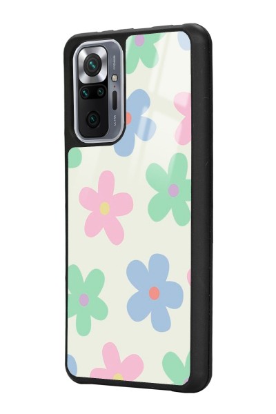 Xiaomi Redmi Note 10 Pro - Max Nude Çiçek Tasarımlı Glossy Telefon Kılıfı