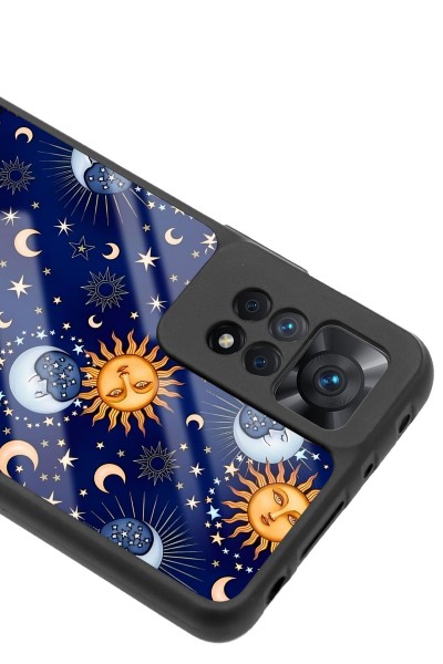 Xiaomi Redmi Note 11 Pro Ay Güneş Pijama Tasarımlı Glossy Telefon Kılıfı