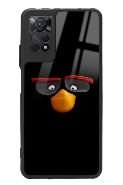 Xiaomi Redmi Note 11 Pro Black Angry Birds Tasarımlı Glossy Telefon Kılıfı