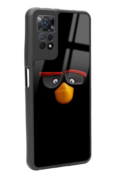 Xiaomi Redmi Note 11 Pro Black Angry Birds Tasarımlı Glossy Telefon Kılıfı