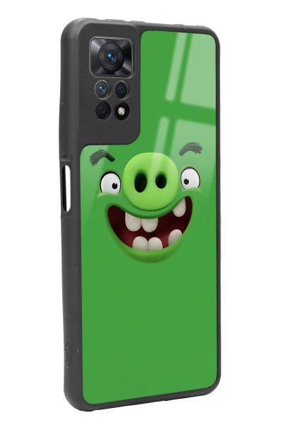 Xiaomi Redmi Note 11 Pro Green Angry Birds Tasarımlı Glossy Telefon Kılıfı