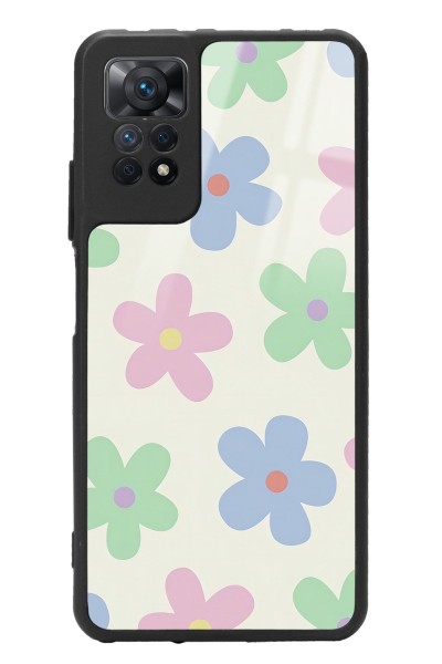 Xiaomi Redmi Note 11 Pro Nude Çiçek Tasarımlı Glossy Telefon Kılıfı