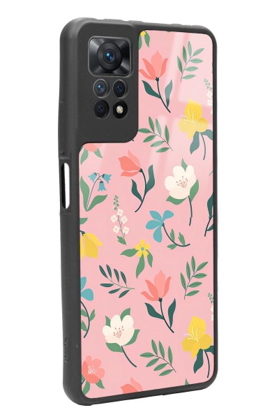 Xiaomi Redmi Note 11 Pro Pinky Flowers Tasarımlı Glossy Telefon Kılıfı