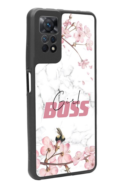 Xiaomi Redmi Note 11 Pro Sakura Girl Boss Tasarımlı Glossy Telefon Kılıfı