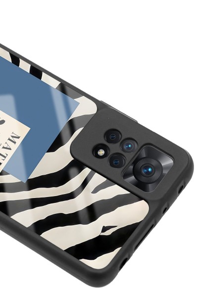 Xiaomi Redmi Note 11 Pro Zebra Matısse Tasarımlı Glossy Telefon Kılıfı