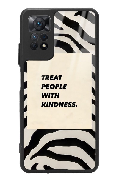 Xiaomi Redmi Note 11 Pro Zebra Motto Tasarımlı Glossy Telefon Kılıfı