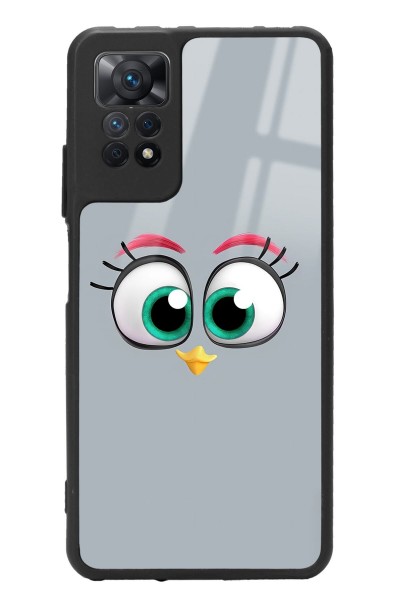 Xiaomi Redmi Note 12 Pro 4g Uyumlu Grey Angry Birds Tasarımlı Glossy Telefon Kılıfı