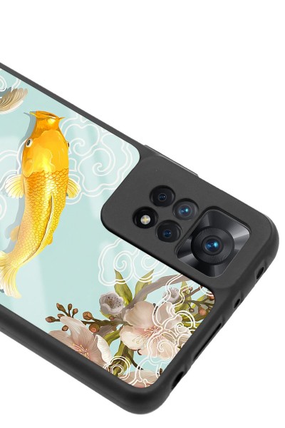 Xiaomi Redmi Note 12 Pro 4g Uyumlu Koi Balığı Tasarımlı Glossy Telefon Kılıfı