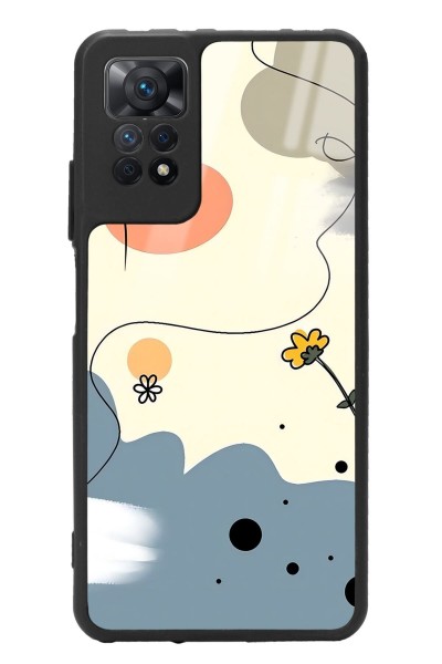 Xiaomi Redmi Note 12 Pro 4g Uyumlu Nude Papatya Tasarımlı Glossy Telefon Kılıfı