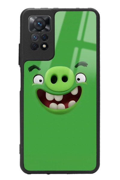 Xiaomi Redmi Note 12 Pro Uyumlu  4g Green Angry Birds Tasarımlı Glossy Telefon Kılıfı